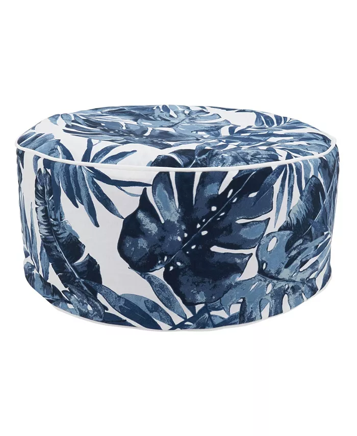 Saro Lifestyle Tropic Outdoor Ottoman