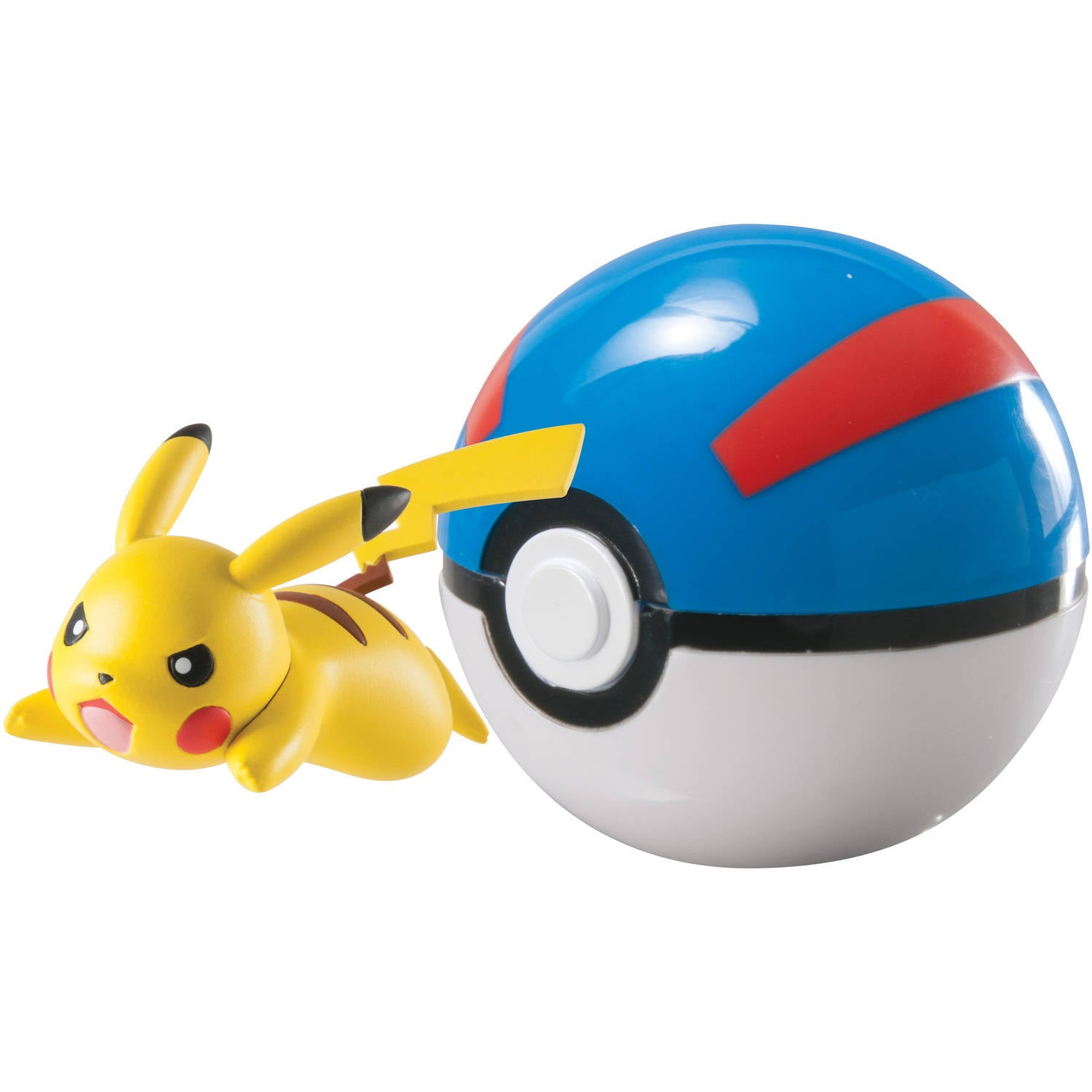 Pokemon Clip 'n Carry Poke Ball， Pikachu and Great Ball