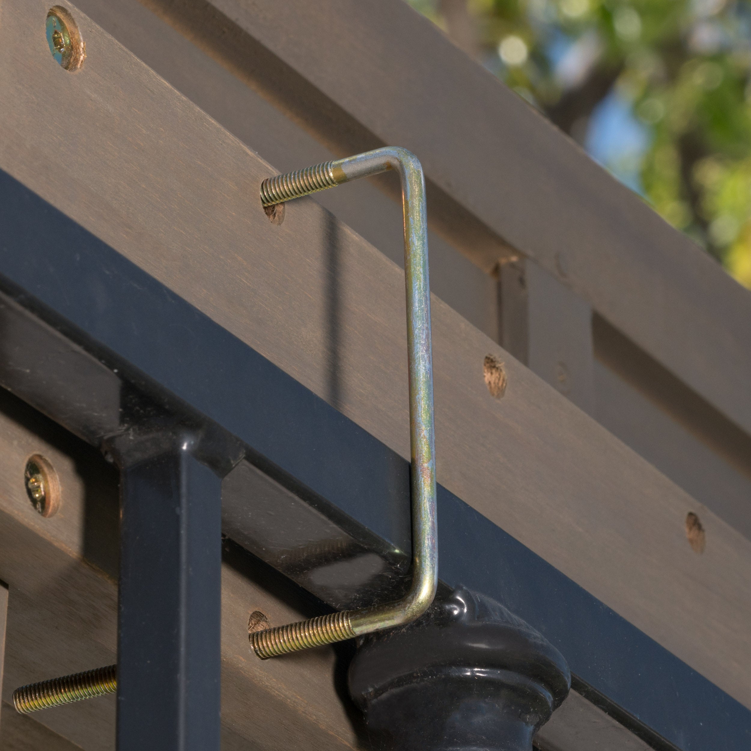 Pensacola Outdoor Acacia Wood Balcony Bar Table