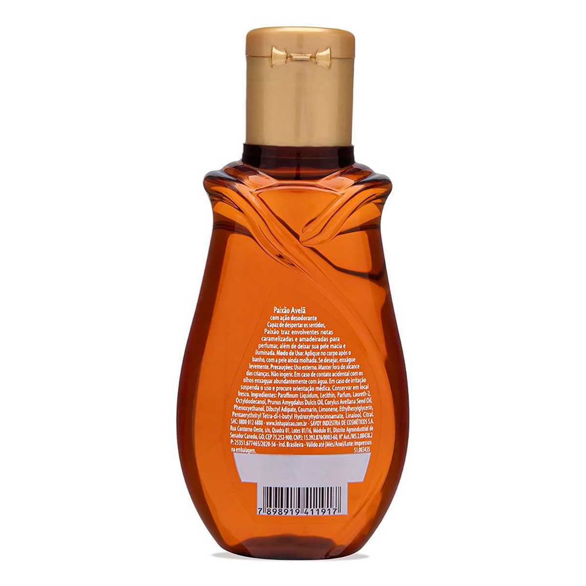 Oleo Corporal de Amendoas com Avela Paixao acao desodorante 100ml