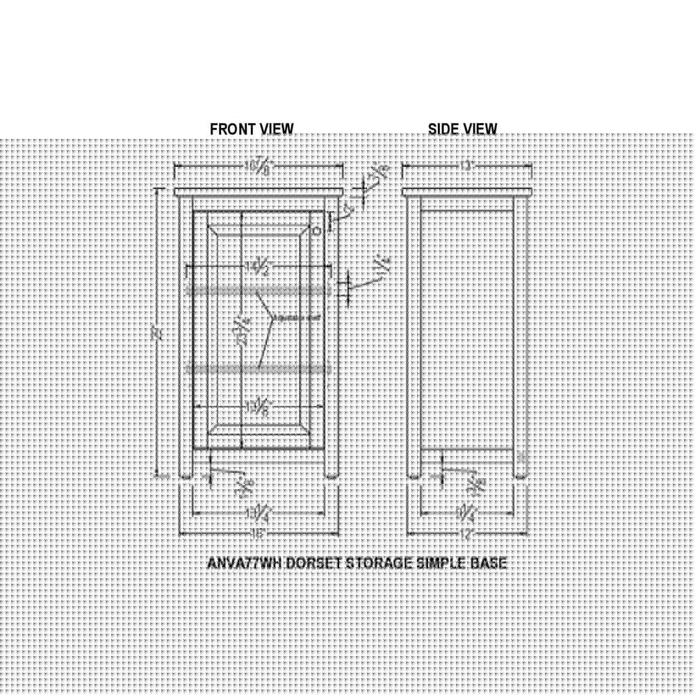 Alaterre Furniture Dorset Bathroom 17 in W Freestanding Storage Tower with Open Upper Shelves and Lower Cabinet in White