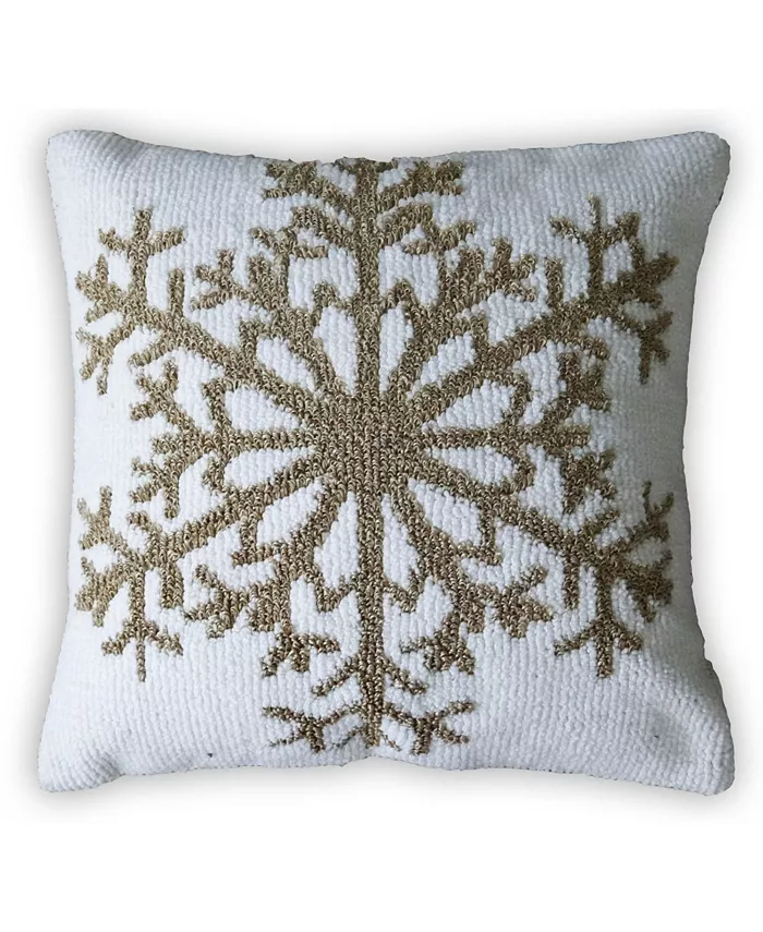 Vibhsa Chicos Home Snowflake Decorative Pillow Cover