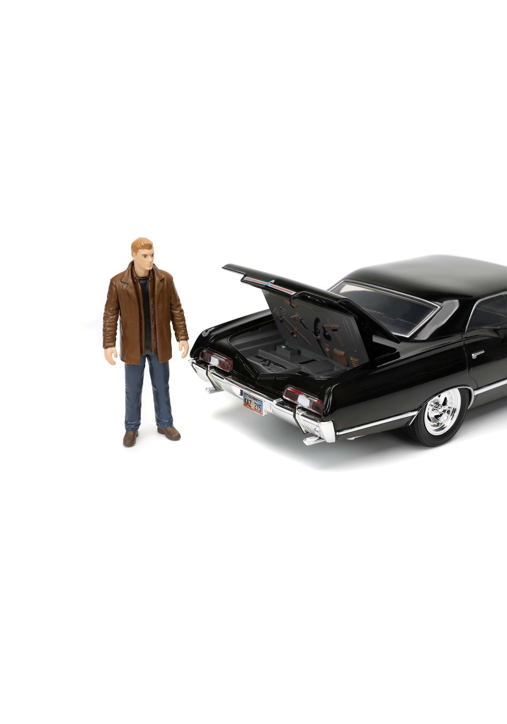 1:24 Hollywood Rides Chevy Impala With Supernatural Dean Winchester Figure