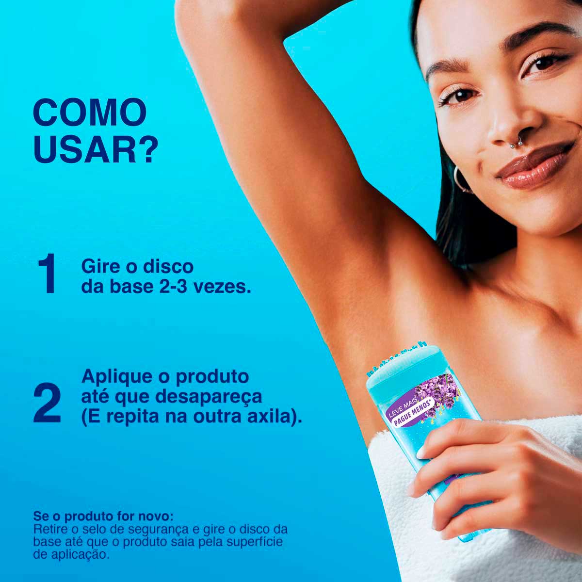 Antitranspirante Gel Lavender Secret 73g Leve Mais Pague Menos