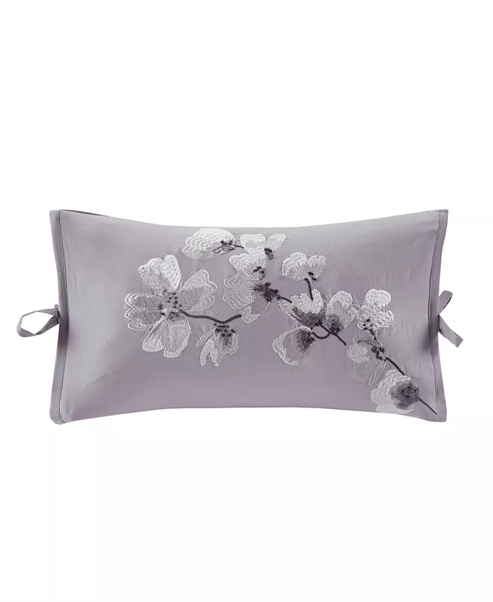Natori Sakura Blossom Embroidered Decorative Pillow， 12