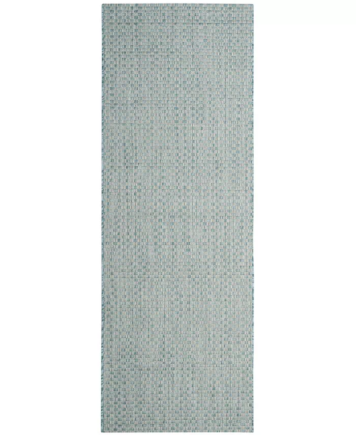 Safavieh Courtyard Light Blue and Light Grey 2'3