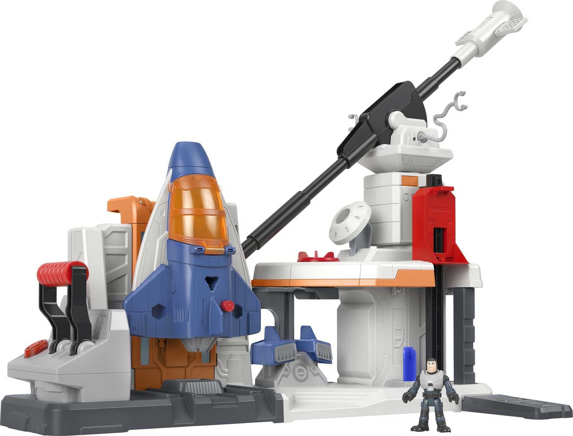 Disney and Pixar Lightyear Imaginext Lift and Launch Star Command Playset with Buzz Lightyear Figure