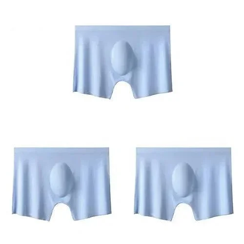 Kit com 3 Cuecas Boxers Antiodor e Antibacterianas Ice Man™ em Seda Gelo / As campeãs em Frescor, Elasticidade e Conforto!