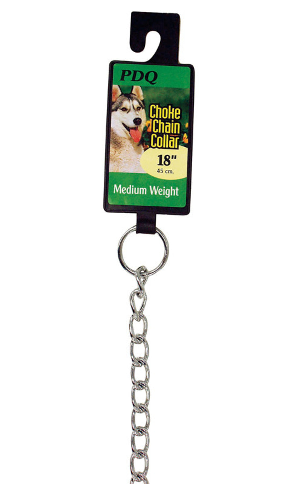 PDQ 12918 18 in. Choke Chain Dog Collar
