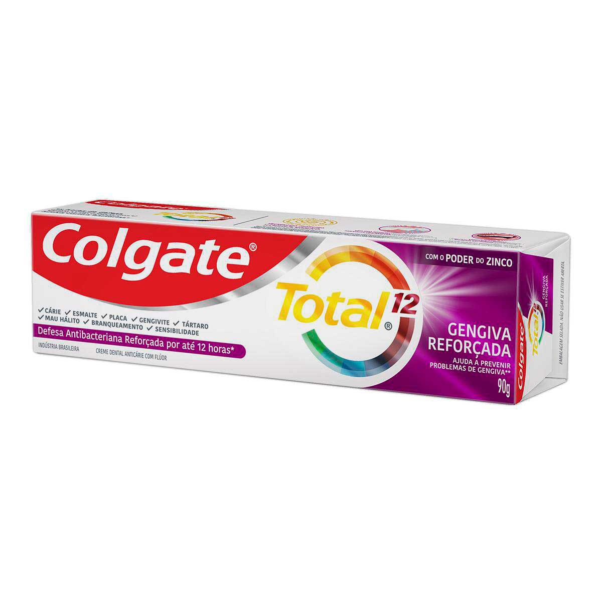 Creme Dental Colgate Total 12 Gengiva Reforcada 3 Unidades 90g Preco Especial