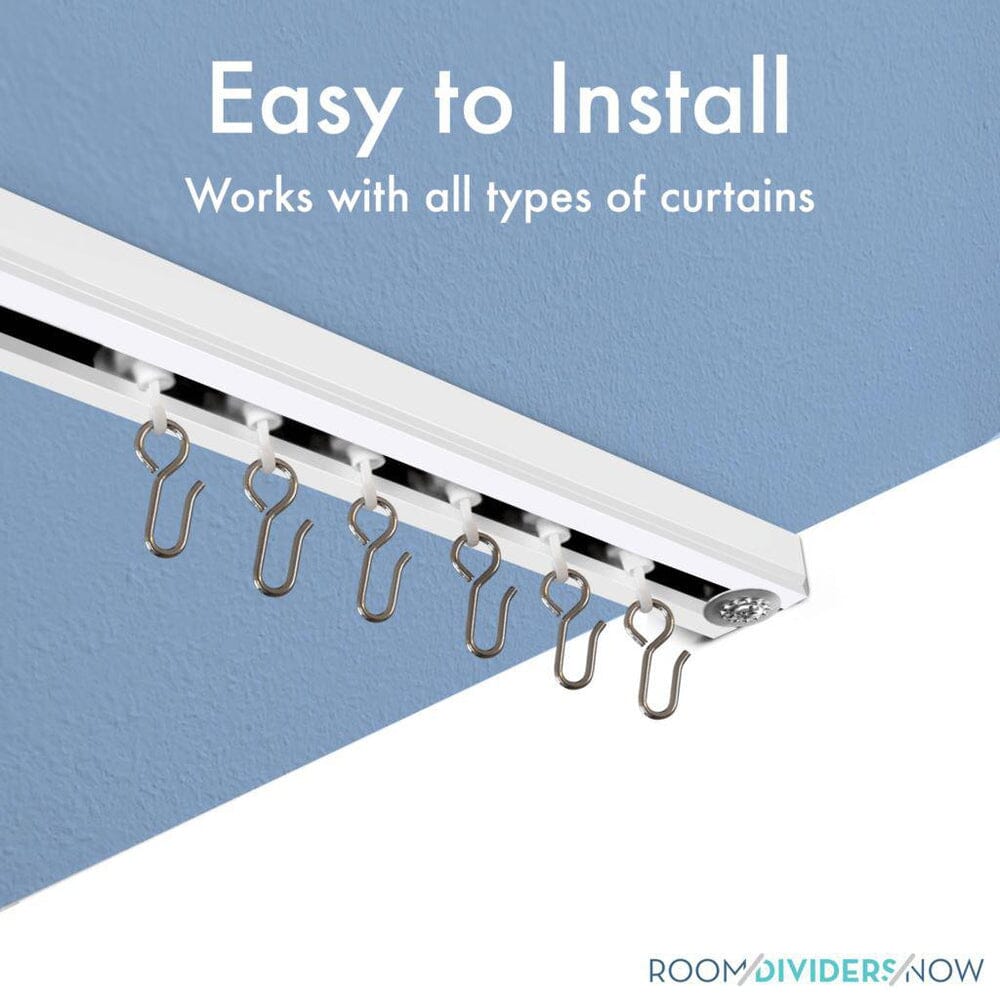 Ceiling Track Room Divider: Ceiling Curtain Track up to 36ft