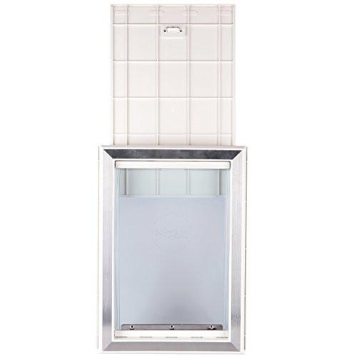 BarksBar Medium Plastic Dog Door with Aluminum Lining for Pets up to 40 lbs