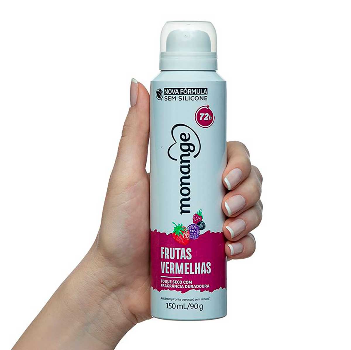 Desodorante Aerossol Antitranspirante Monange Feminino Frutas Vermelhas 150ml