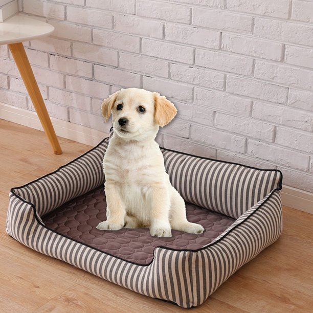 Rush To Sky Dog Cooling Mat， Washable， Brown， 23.6 x 19.7