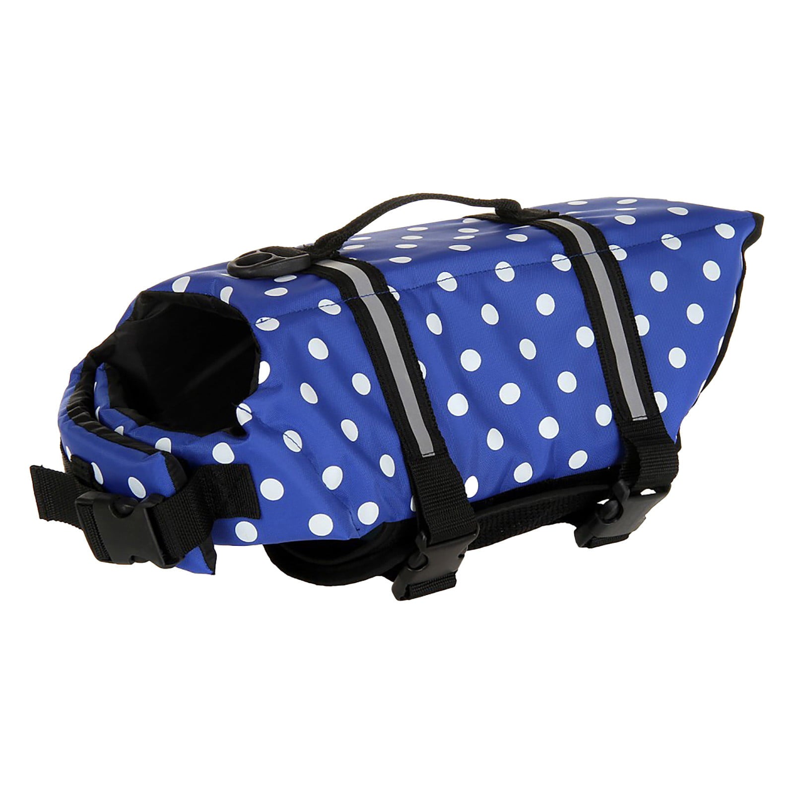 STEADY Dog Life Jacket With High Buoyancy And Durable Rescue Handle For Small To Medium Large Dogs - Dark Blue