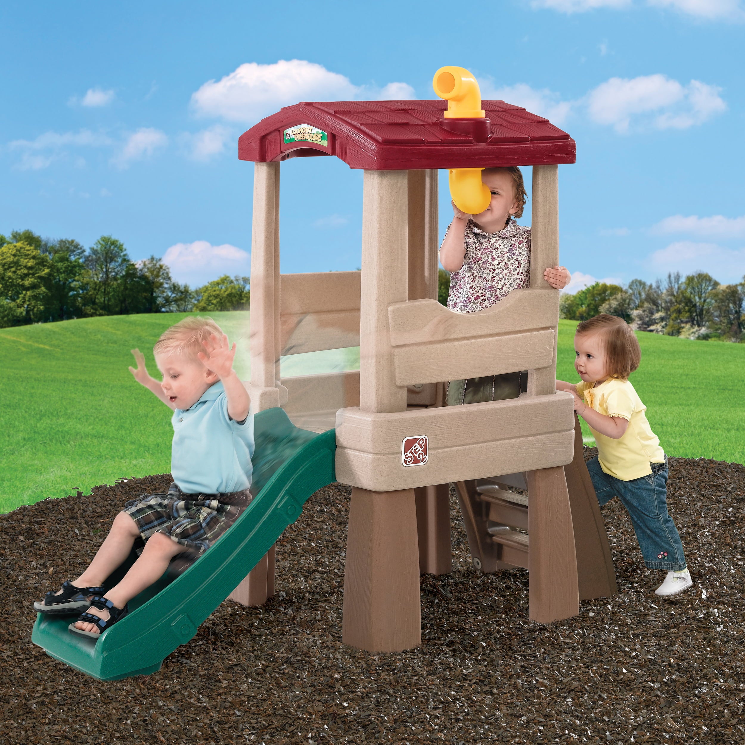 Step2 Naturally Playful Lookout Treehouse Plastic Toddler Climber