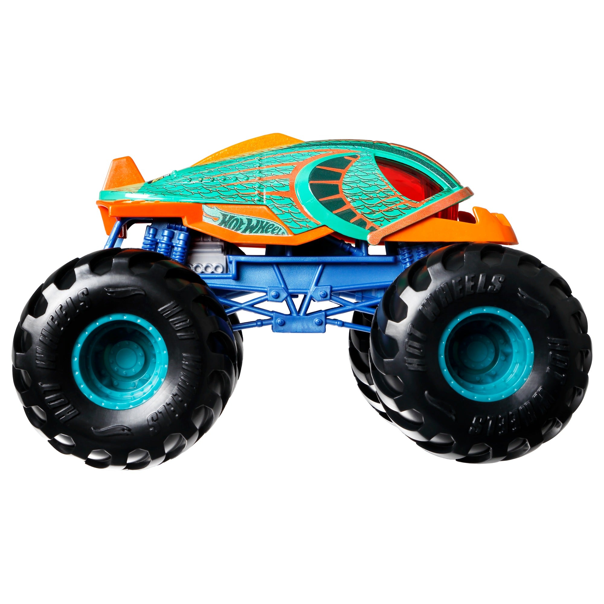 Hot Wheels Monster Trucks 1:24 Scale Vehicles， Collectible Die-Cast Toy Trucks
