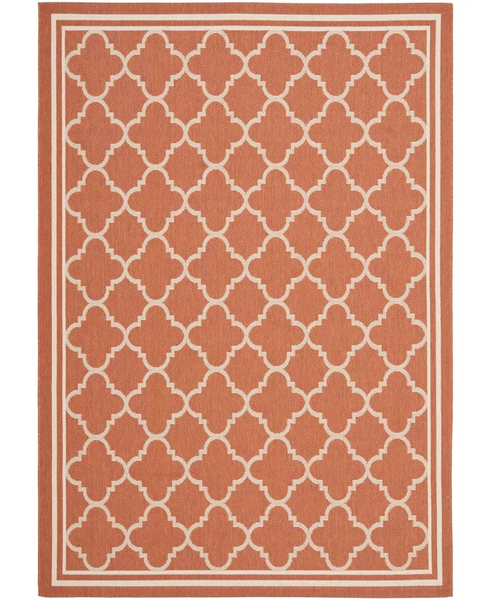 Safavieh Courtyard Terracotta and Bone 5'3