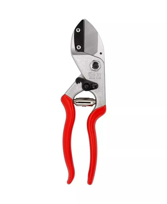 Felco F-31 One-Handed Ergonomic Steel Anvil Pruning Shears