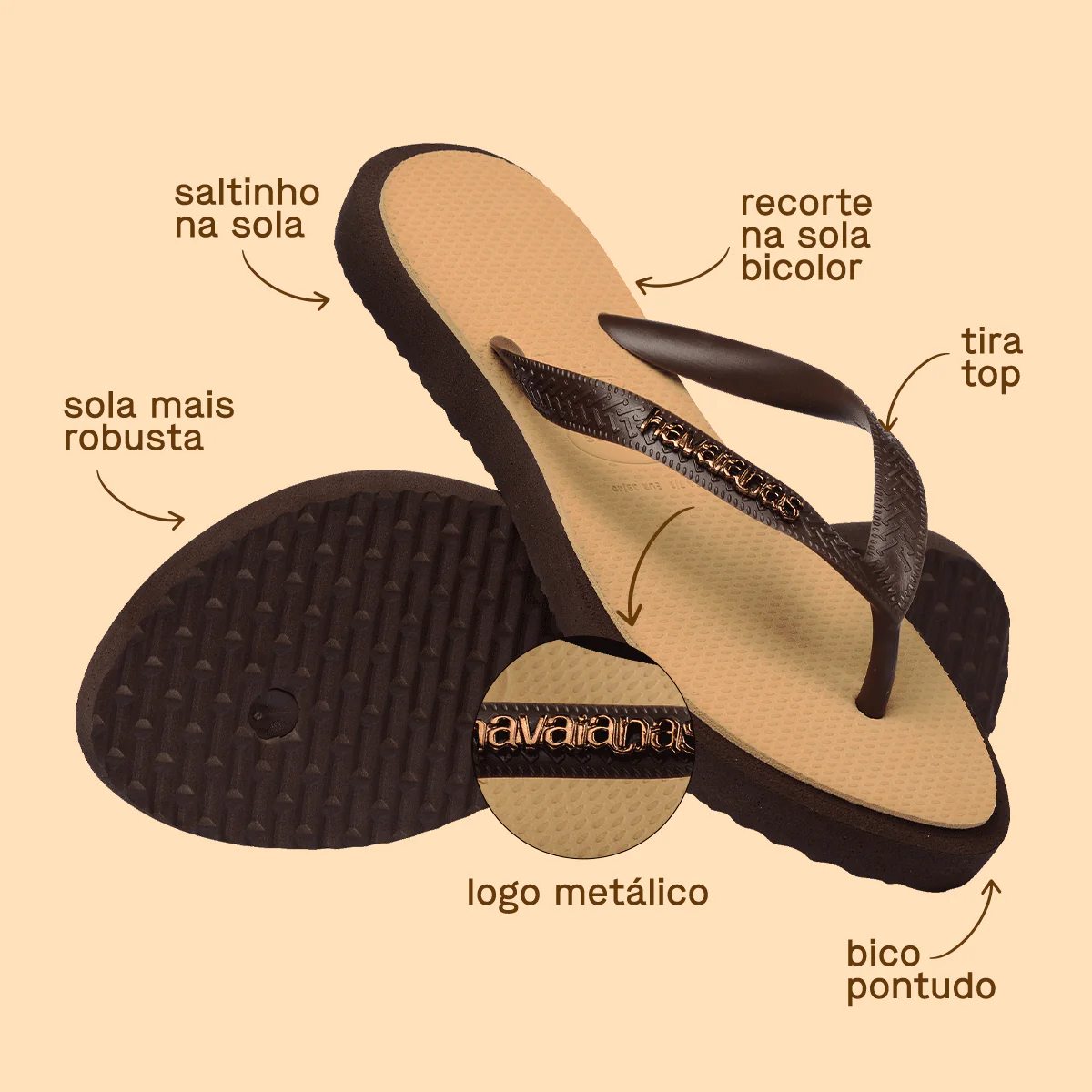 Chinelo Havaianas Top Point Fusion