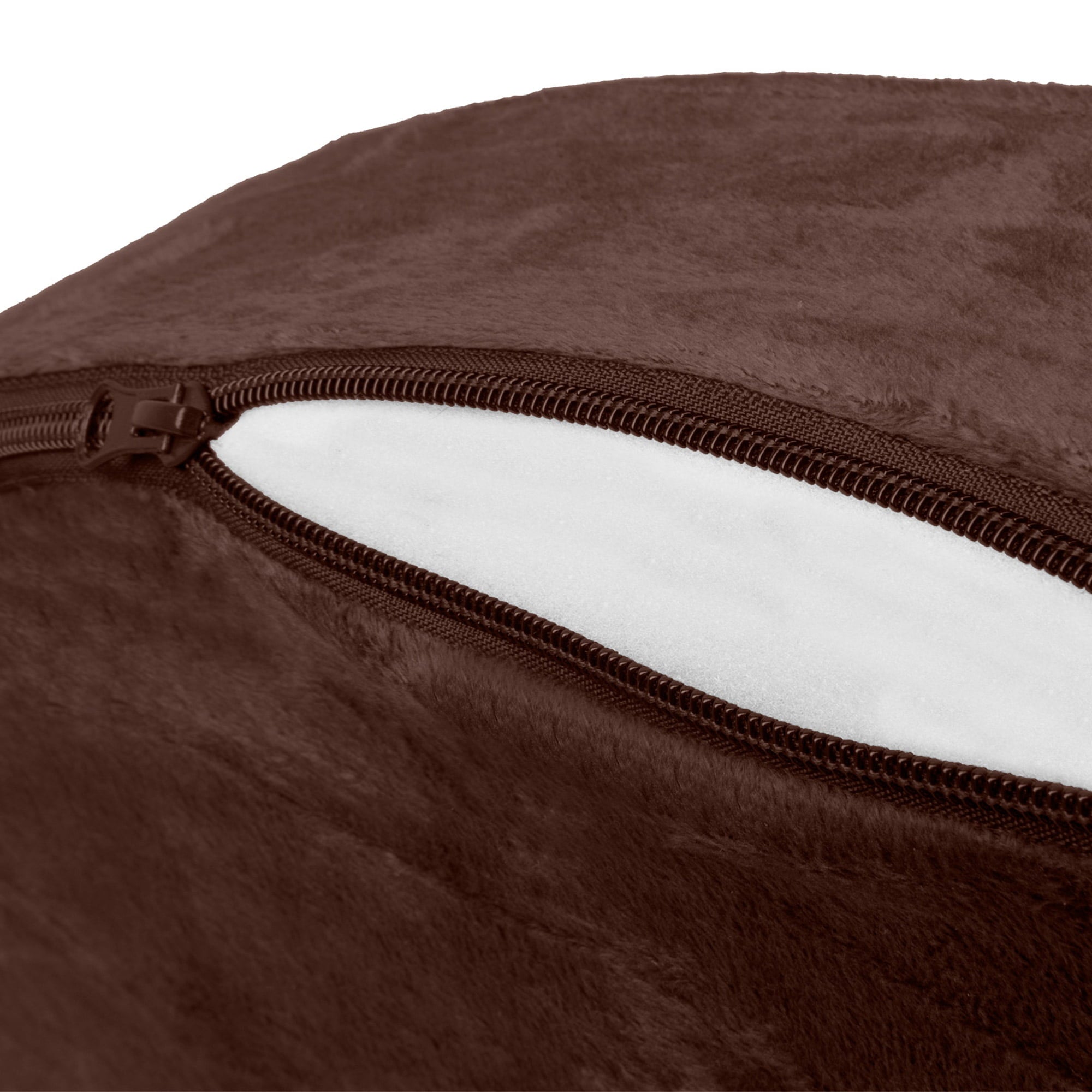 FurHaven Pet Dog Bed | Orthopedic Microvelvet Snuggery Burrow Pet Bed for Dogs and Cats， Espresso， 26-inch