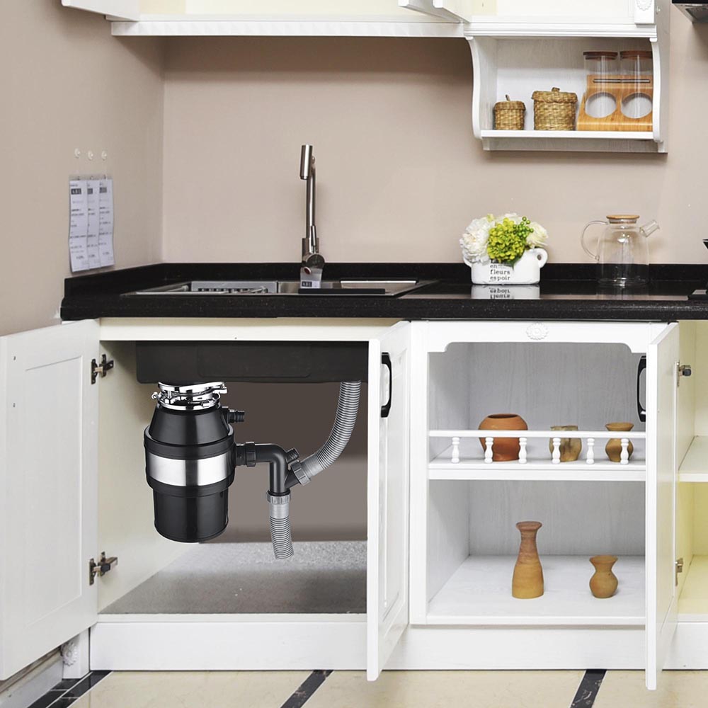 Yescom 1/2 HP Garbage Disposal 1L Compact Food Waste Disposer