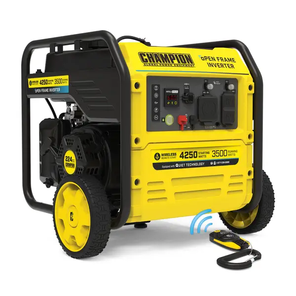 Champion Power Equipment 4250-Watt Wireless Remote Start Open Frame Inverter Generator