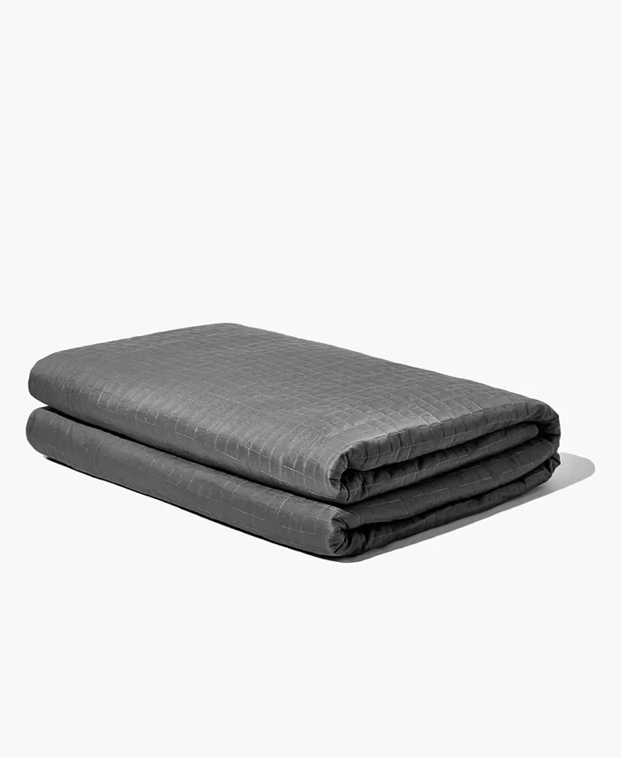 Gravity Cooling Zippered 35lbs Weighted Throw Blanket， Queen