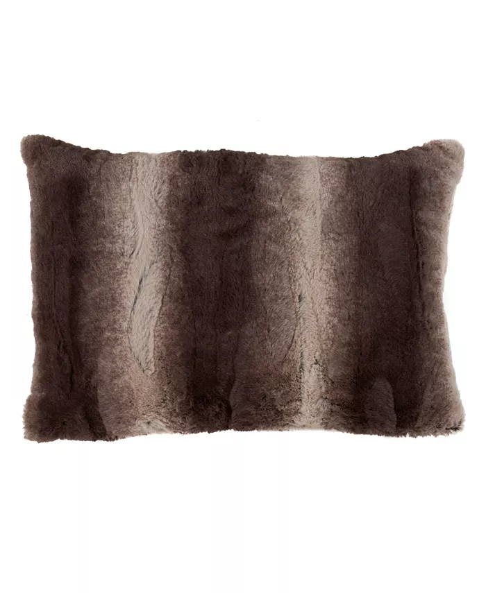 Saro Lifestyle Faux Fur Decorative Pillow， 14