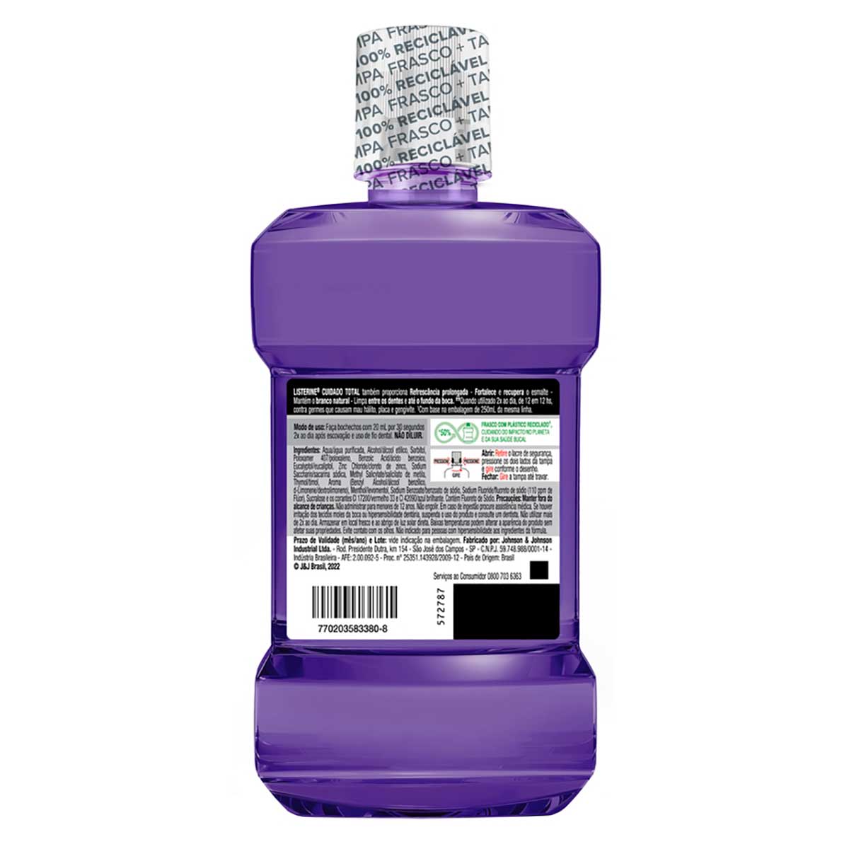 Enxaguante Bucal Listerine Cuidado Total 14 Beneficios em 1 500ml