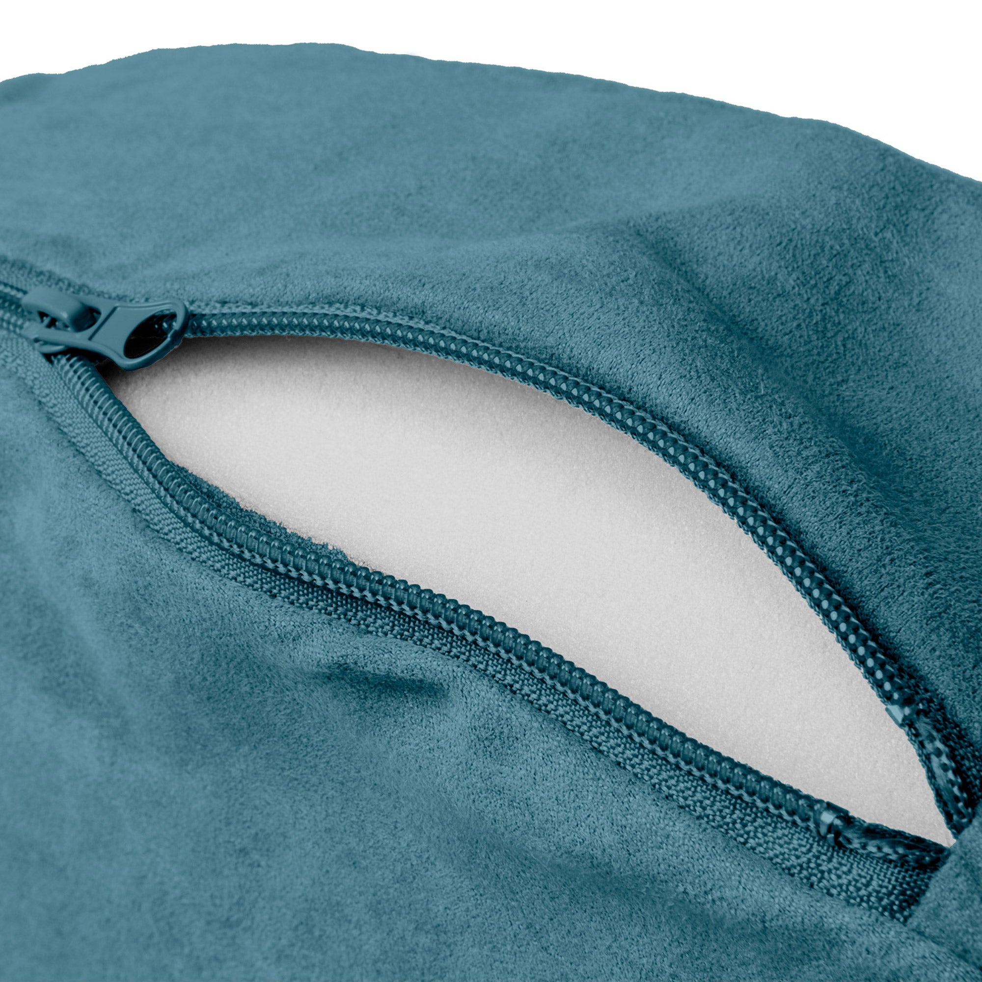 FurHaven Pet Products Orthopedic Faux Sheepskin Snuggery Burrow Pet Bed for Dogs and Cats， Blue， 44