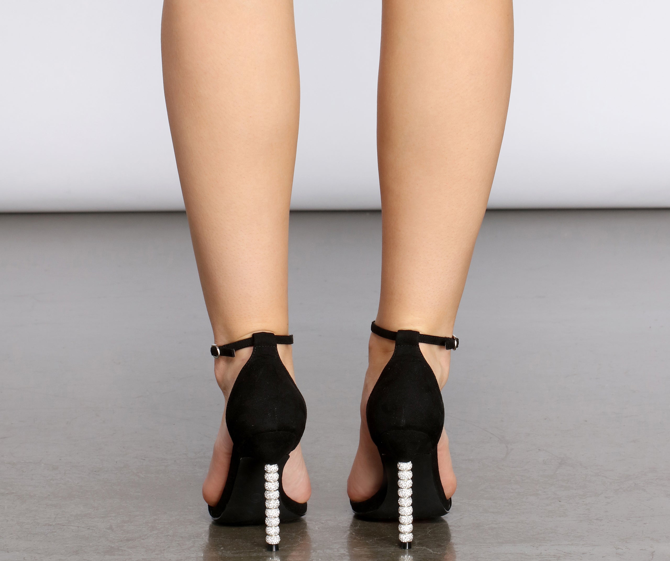 Fresh Till The End Rhinestone Beaded Stiletto Heels