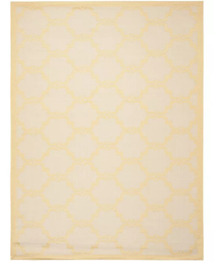 Safavieh Courtyard Beige and Yellow 8' x 11' Sisal Weave Outdoor Area Rug