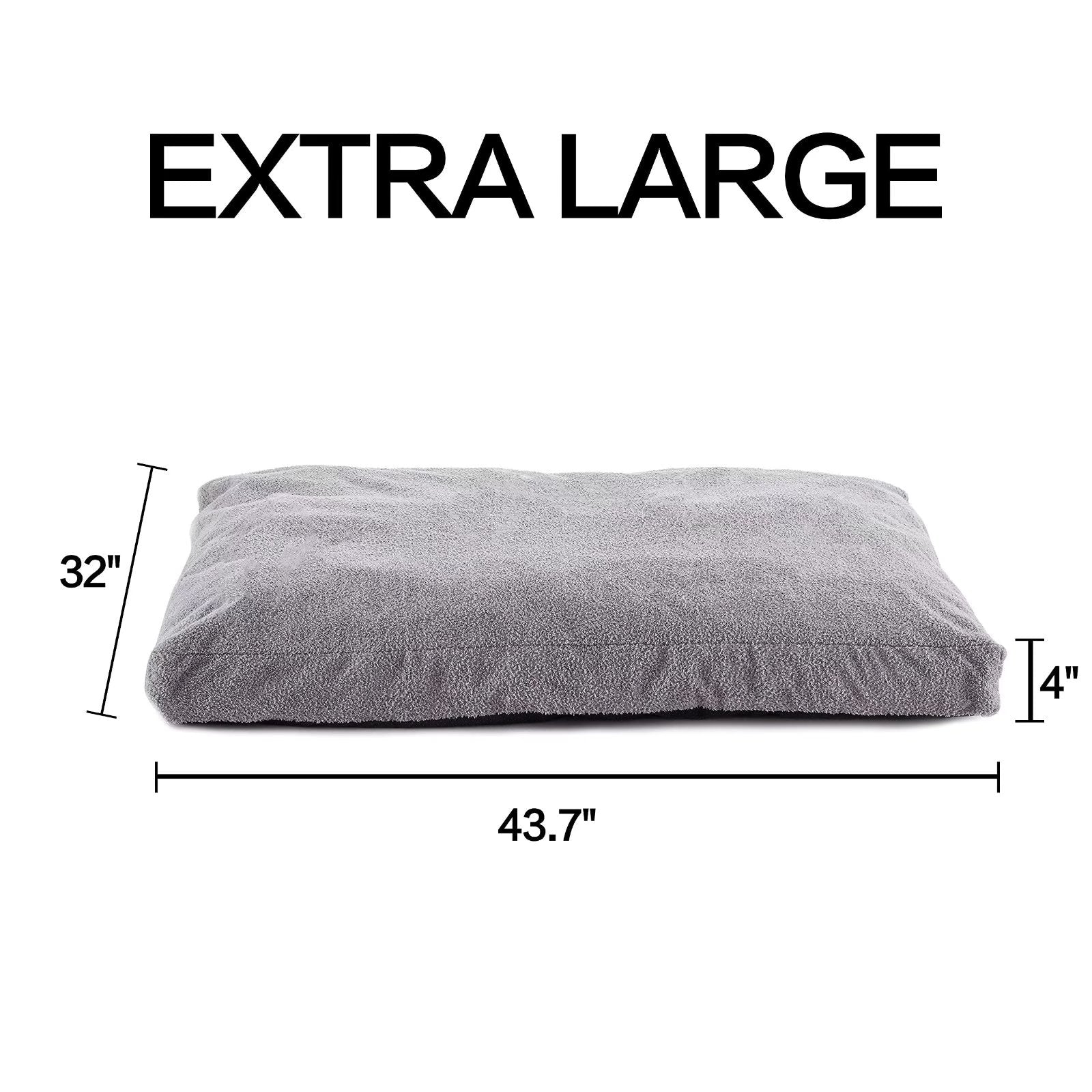 GOHOO PET Orthopedic Dog Bed with Memory Foam for Dogs and Cats，  Extra Large