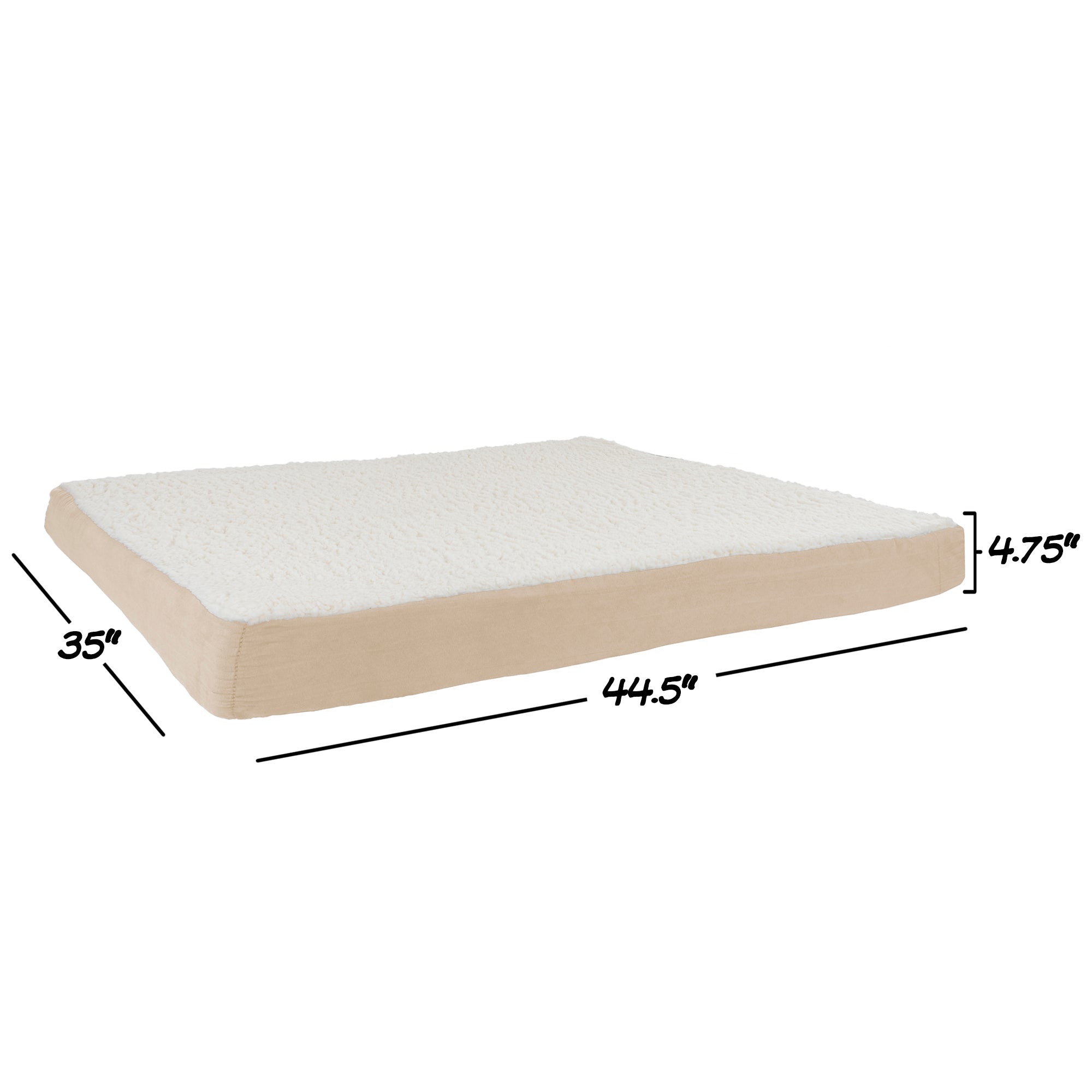 Petmaker Orthopedic Dog Bed， Tan， 35