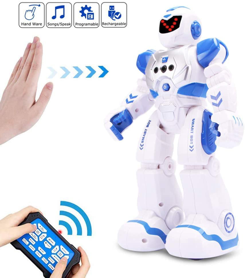 Smart RC Robots for Kids， Gesture Sensing Singing Walking Dancing Robot for Boys and Girls