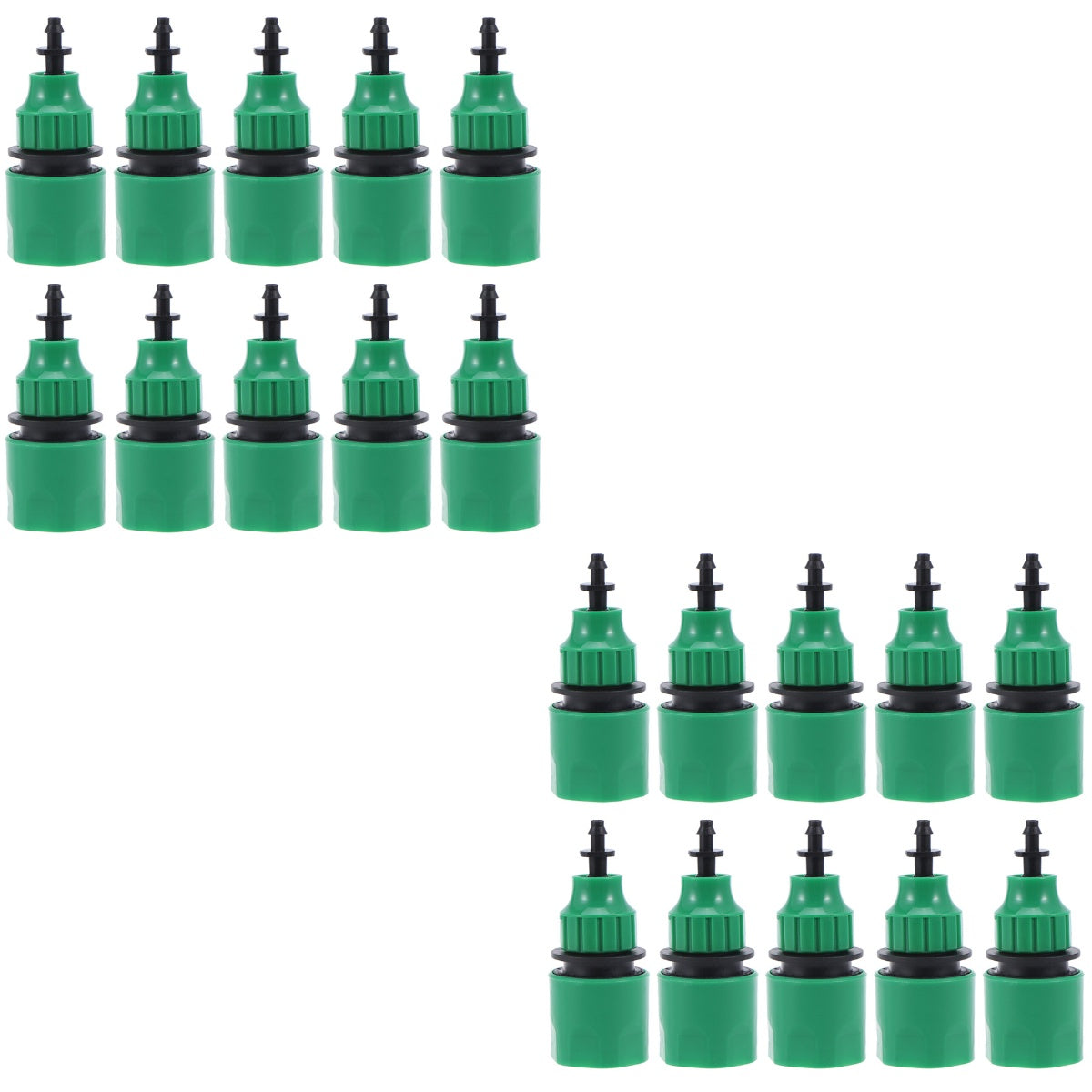 NICEXMAS 20 pcs  8mm Garden Hose Quick Connector 4/7 8/12 Hose Drip Irrigation System Joint