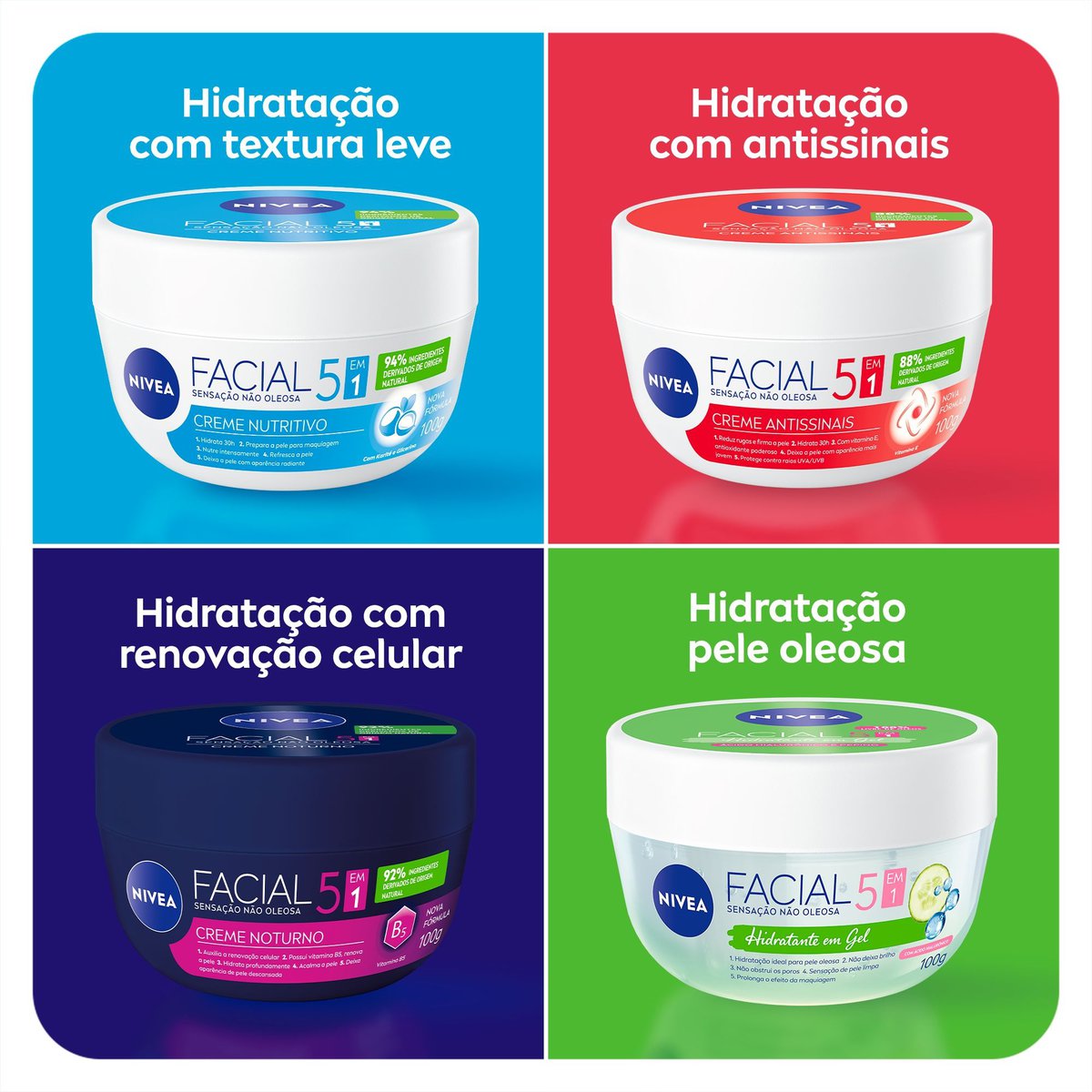 Creme Facial Antissinais NIVEA 100g