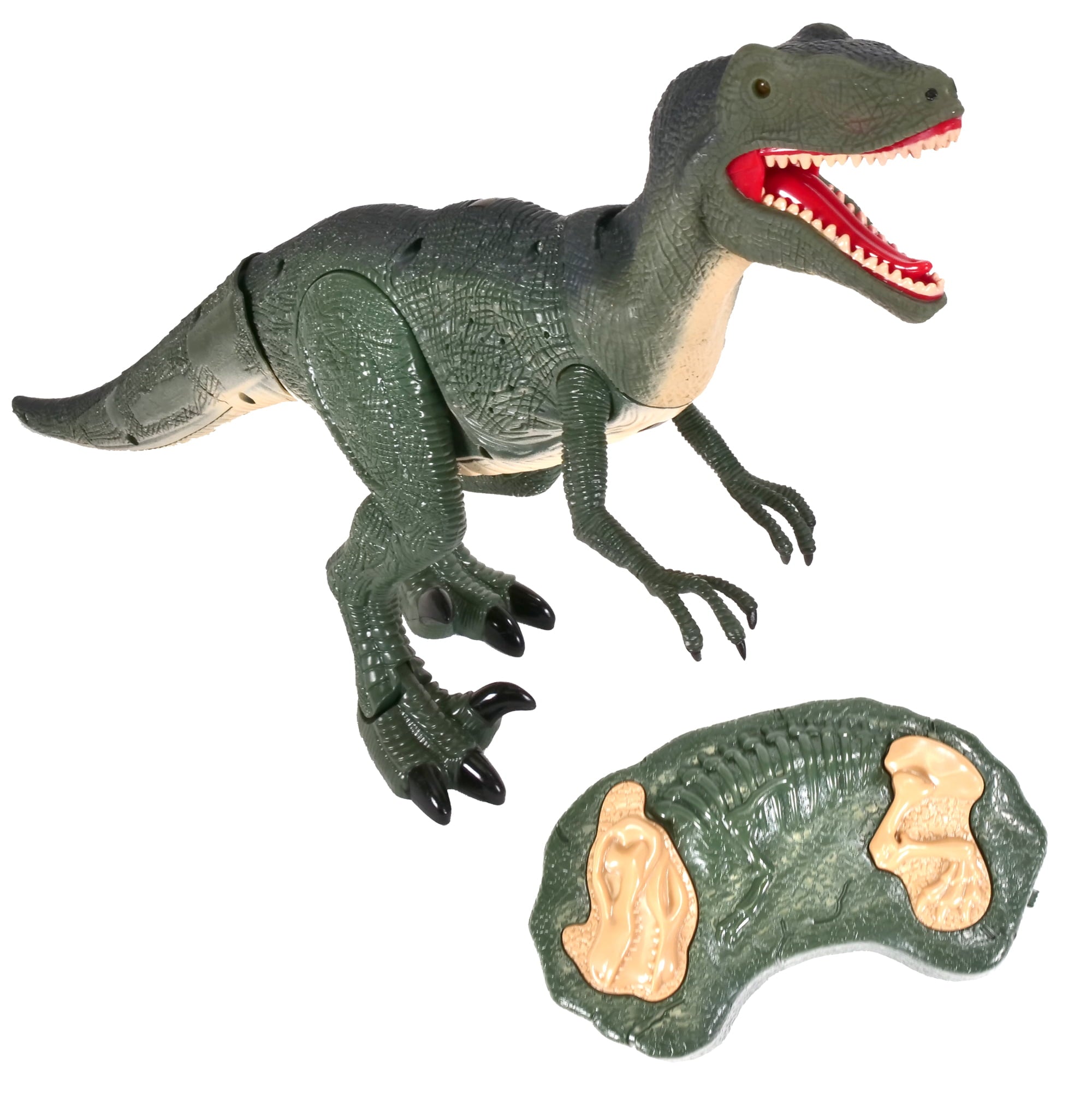 Contixo Infrared RC Dinosaur Toy for Kids Waking Velociraptor with Light Up Eyes and Sounds， DR1 - Electronic Pets