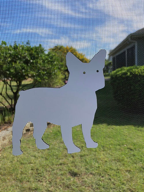 DCentral French Bulldog Flexible Screen Magnet: Double-Sided Décor; For NON-RETRACTABLE Screens， Multipurpose， Helps to Stop Walking into screens， Covers small tears in Screens， . Size 5.3