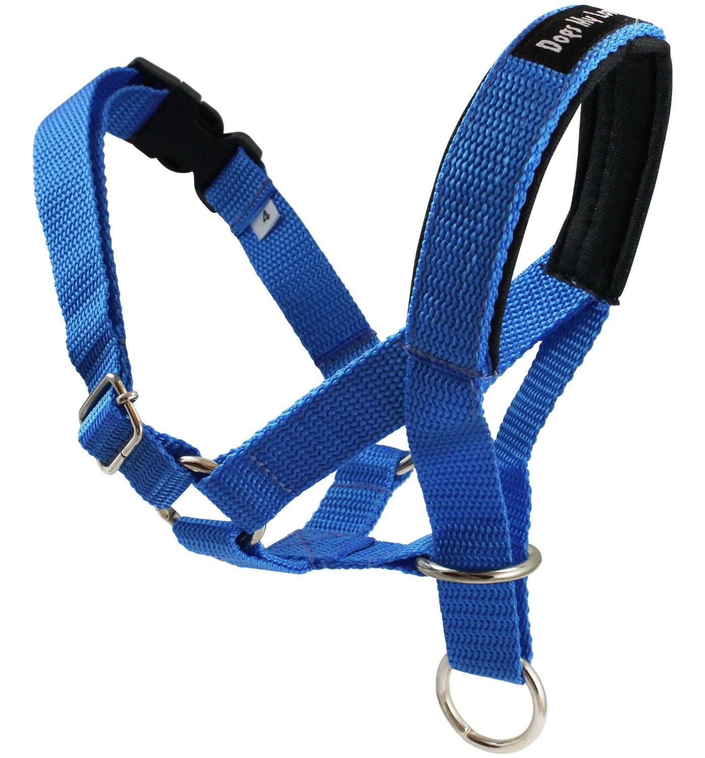Dog Head Collar Halter Blue 5 Sizes (L: 10.25