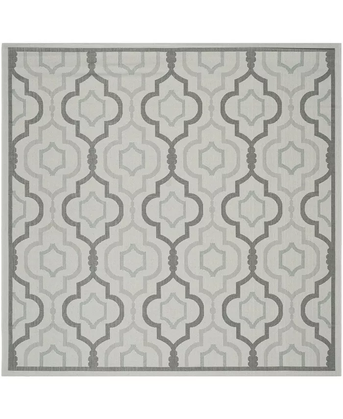Safavieh Courtyard Light Gray and Anthracite 7'10