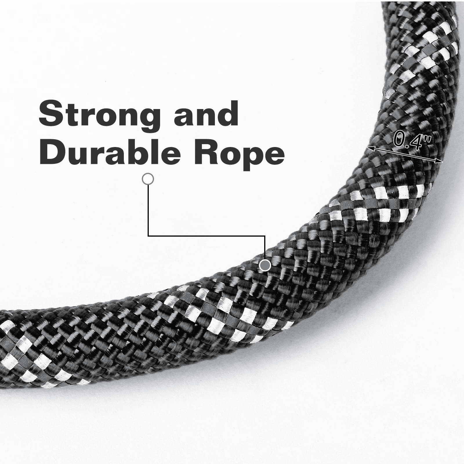 UrbanX 4FT Strong Dog Leash with Comfortable Padded Handle and Highly Reflective Threads for Lagotto Romagnolo and other Medium Sporting Dogs Black