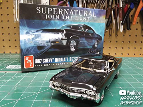 AMT 1967 Chevy Impala 4-Door Supernatural Night Hunter TV Show Model Kit Replica