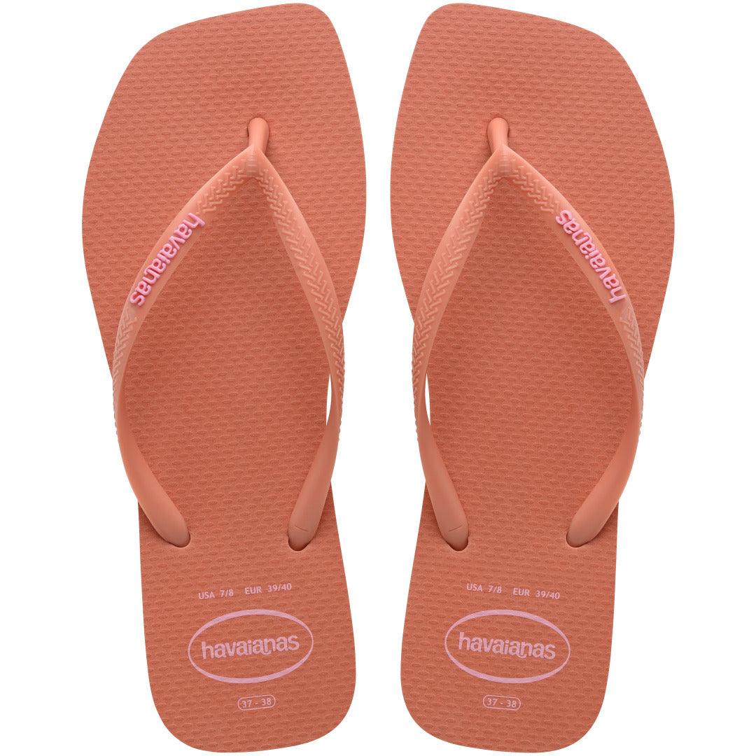 Chinelo Havaianas Slim Square Logo Pop Up
