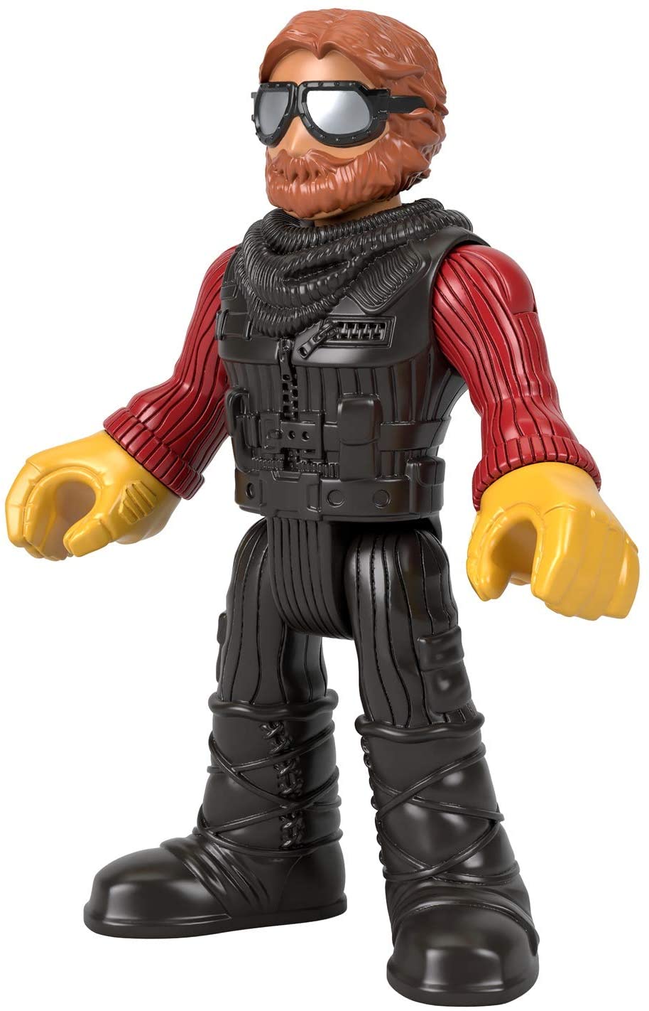 Fisher-Price Imaginext Off-Road Racer， Push-Along Vehicle and Character Figure Set for Preschool Kids Ages 3-8 Years