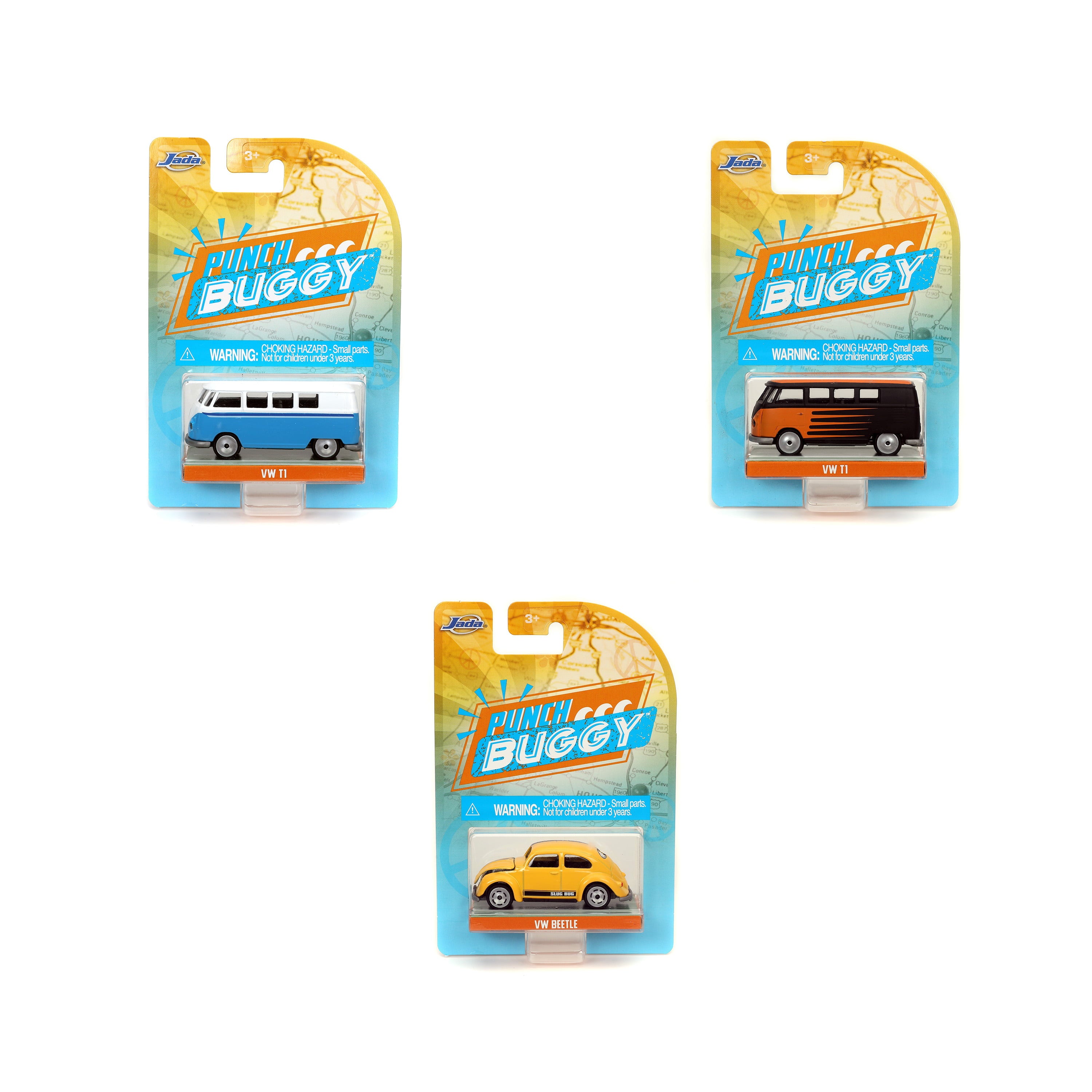 Punch Buggy Slug Bug 1:64 Volkswagen Die - Cast Assortment Play Vehicles (Single)