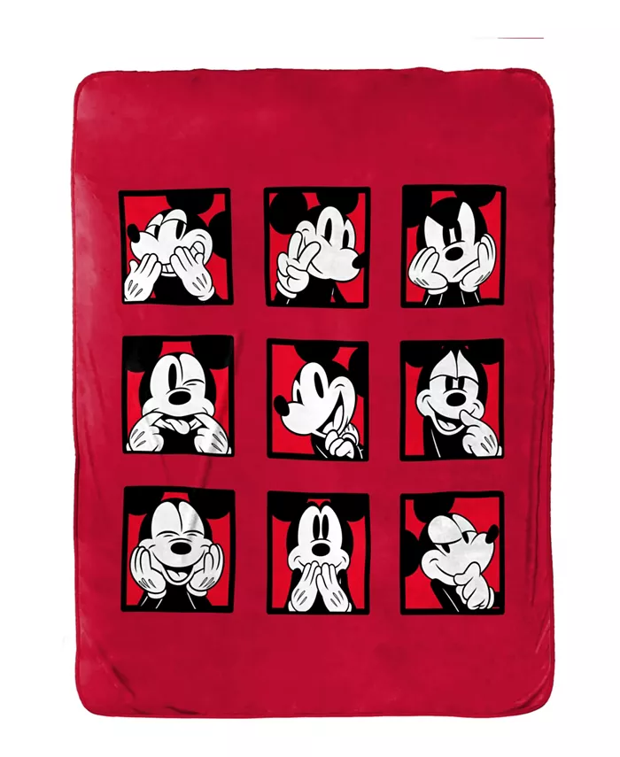 Jay Franco Mickey Mouse Expressions Silk Touch Throw， 70