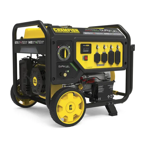 Champion Power Equipment 7500W Dual Fuel Portable Generator with Electric Start