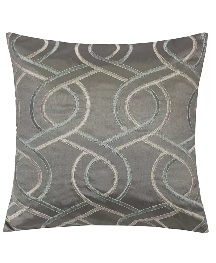 Homey Cozy Zion Embroidery Square Decorative Throw Pillow